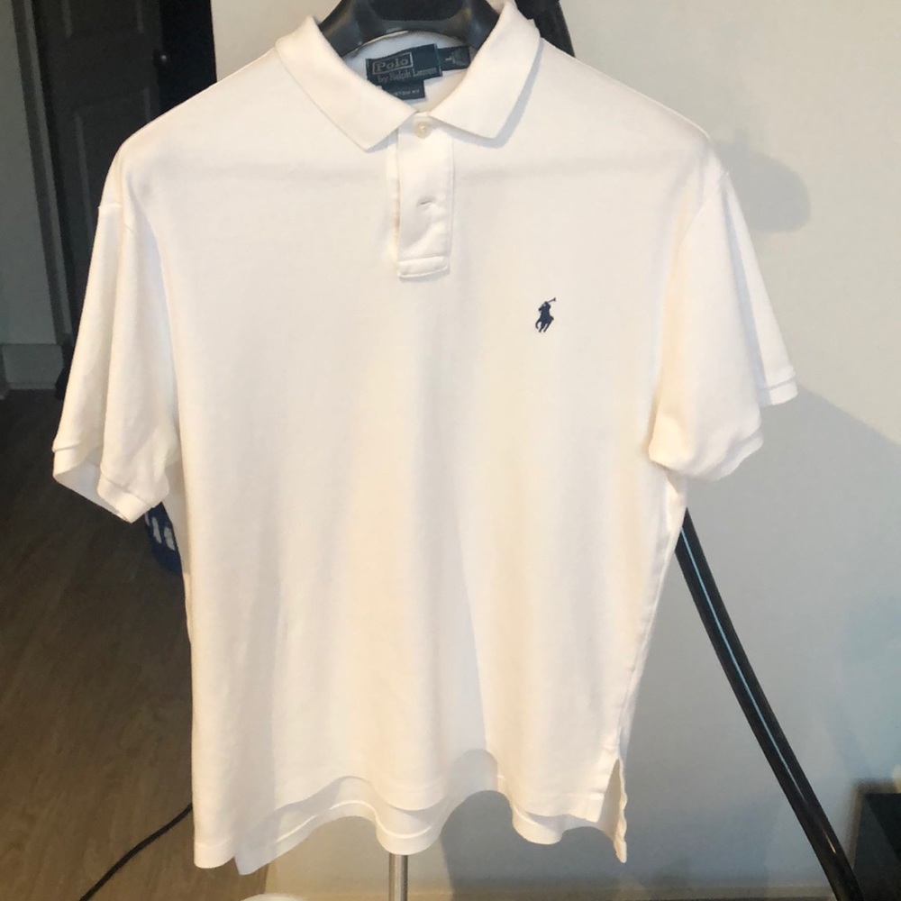 Pure white 100% cotton polo Ralph Lauren polo